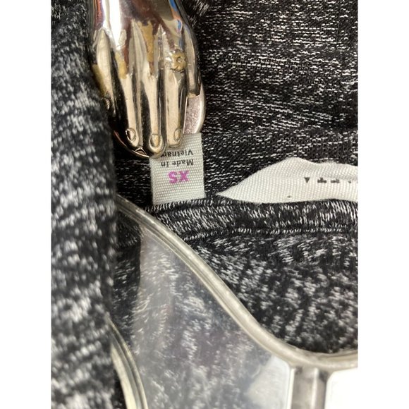 *Athleta Dark Marl Pose Wrap Cardigan Womens X-Small Black Long Sleeve Soft - Picture 6 of 7